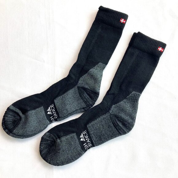 DANISH ENDURANCE Merino Wool Hiking Crew Socks 2 Pair Unisex Medium NEW - Picture 2 of 6